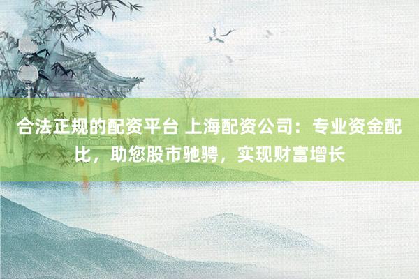 合法正规的配资平台 上海配资公司：专业资金配比，助您股市驰骋，实现财富增长
