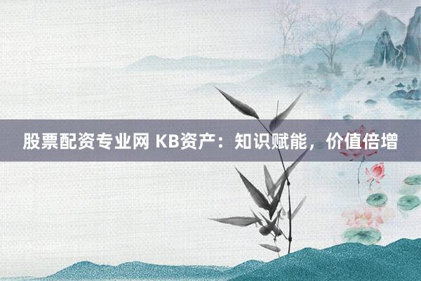 股票配资专业网 KB资产：知识赋能，价值倍增