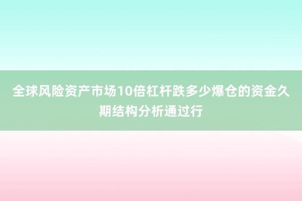 全球风险资产市场10倍杠杆跌多少爆仓的资金久期结构分析通过行